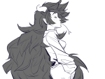  2018 freckles fullres grayscale hiveswap lineart monochrome profile skylla_koriga sollay-b solo 
