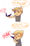  comic deleted_source dirk_strider lil_hal meme my_little_phony no_glasses notmikey shipping word_balloon 