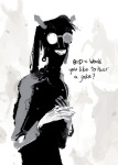 2012 dancestors dream_ghost grayscale hk-homestuck horses horuss_zahhak silhouette solo starter_outfit text