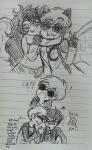  ! 2018 blush casual catdogcrow comic costa17 dave_strider davepetasprite^2 dogtier fullres grayscale holding_hands hug jade_harley karkat_vantas monochrome profile red_baseball_tee red_knight_district redrom shipping starter_outfit text wonk 