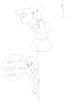  2013 comic fullres grayscale jack_noir jaggy_lines lineart monochrome ms_paint no_hat paint_it_black redrom scars shipping spades_slick sweat text thought_balloon toonysart 