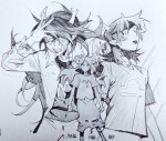 116fdnht 2021 aradia_megido blood dead_aradia fullres grayscale no_glasses pencil seeing_terezi starter_outfit terezi_pyrope text vriska_serket