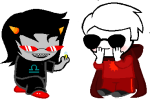  bombassfaeryspell coolkids dave_strider godtier image_manipulation knight redrom shipping terezi_pyrope time_aspect transparent 