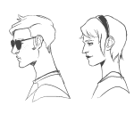  aze dave_strider grayscale headshot rose_lalonde siblings:daverose 