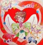  2026 blush body_hair chibi dirk_strider fullres gun heart impalement jake_english pencil pumpkin_patch redrom shipping stars starter_outfit sweat text ushanka14 weapon wonk 