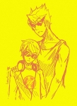  2013 dave_strider dirk_strider fullres headphones lunaticjin monochrome sketch starter_outfit strong_tanktop 