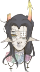 2013 blood body_modification equius_zahhak eyepatch flowers fullres_export_attempted headshot kimbleefucker no_glasses solo sweat