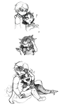  comic dave_strider glassesswap godtier grayscale knight licking nai no_glasses request scalemates terezi_pyrope thumbs_up 