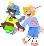  2025 blush breathalyzer candy fullres holding_hands icedcoolatta jaggy_lines john_egbert no_glasses roxy_lalonde shipping trickster_mode 