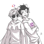  2014 arms_crossed cronus_ampora dancestors dave_strider diamond fullres godtier grayscale highlight_color jaggy_lines knight lunaticjin palerom scars ship_name_needed shipping smoking starter_outfit time_aspect 