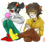  2013 alternate_hair arms_crossed casual cremena dancestors fashion fullres latula_pyrope mituna_captor no_hat sitting text 