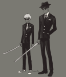  dad dave_strider fastpuck four_aces_suited grayscale katana suit 