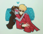    dave_strider coolkids heart quere red_plush_puppet_tux redrom shipping terezi_pyrope   