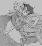  2026 blush breath_aspect dave_strider fullres godtier grayscale hammertime heir john_egbert kiss knight mistigri0000 monochrome redrom shipping sketch time_aspect 