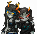  2026 arm_around_shoulder fullres jassiex3 no_coat scourge_sisters shipping starter_outfit terezi_pyrope vriska_serket 