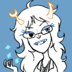 2012 fluorite_octet fullres grayscale headshot highlight_color lineart monochrome solo starter_outfit vriska_serket witch-of-derp