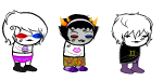  clothingswap glasses_added glassesswap hacker_buddies lalondecest lipstick_stains lovelylilkitten multishipping no_glasses pollination rose_lalonde roxy_lalonde shipping sleepystuck sollux_captor sprite_mode wizardship 