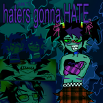 2025 arms_crossed blackrom blush cronus_ampora crossdressing dream_ghost eridan_ampora erisol fullres grubscars image_manipulation jaggy_lines march_eridan milkshake412297 mpreg shipping smiling_eridan sollux_captor stars starter_outfit text