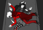  2015 blood dave_strider dead dogtier flash_asset fullres godtier ikimaru jade_harley knight lying on_stomach quest_bed space_aspect time_aspect witch 