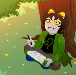  2025 flowers fullres illustrating jaggy_lines meraki-sunset nepeta_leijon no_hat sitting solo starter_outfit sylladex 