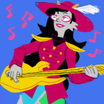  bass dream_ghost feferi_peixes instrument kungfufarting music_note rear_admiral_attire solo 