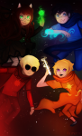  beta_kids breath_aspect dave_strider dogtier gliteeze godtier heir jade_harley john_egbert knight light_aspect quills_of_echidna rose_lalonde seer space_aspect stars the_windy_thing time_aspect witch 