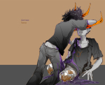 2011 9vs9 amputation blood crying fullres gamzee_makara gore kneeling pbj shipping sitting starter_outfit tavros_nitram