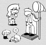  2025 crossover deltarune fullres grandpa grayscale hammer jade_harley name_is_less pastiche sleeping text word_balloon 