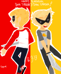  back_angle dave_strider dirk_strider freckles happy_birthday_message katana red_baseball_tee squishysquids starter_outfit unbreakable_katana 