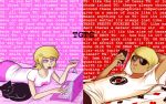  alcohol analyticalintrovert cocktail_glass computer dave_strider freckles meowcats pesterlog roxy_lalonde starter_outfit text 
