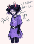  2025 aranea_serket dancestors dream_ghost fullres monkeybelle6 solo spiders starter_outfit text zodiac_symbol 