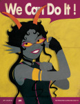  2025 body_modification dancestors elvenitalian fullres homestuck:_beyond_canon little_miss_condescension_suit meenah_peixes poster ring_of_life solo text 