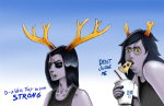  2012 beverage chubstuck equius_zahhak fat_vriska fernyxferny food fullres starter_outfit text vriska_serket wut 