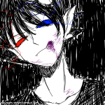  2019 au blood erisol fullres headshot licking no_glasses polygon-draws psionics redrom shipping sollux_captor solo starter_outfit 