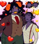  2026 2spooky alternate_hair aradia_megido facial_hair fashion formal fullres half_ghost heart homepic6 no_glasses pipe redrom shipping smoking sollux_captor thumbs_down thumbs_up wonk 