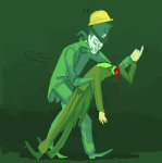  2012 dancing dead decapitation die felt fullres gore humanized itchy monochrome starter_outfit tricotee 