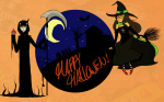  bloodtier broom grimkat halloweenstuck hat jade_harley karkat_vantas modtier scythe space_aspect web witch 
