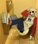 2026 dave_strider fullres image_manipulation red_baseball_tee sanestartistt sitting solo toilet