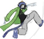  2025 action_claws cat_hat fullres muwwwsky nepeta_leijon sketch solo starter_outfit weapon 