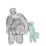  2024 adorabloodthirsty daily karkat_vantas limited_palette maoxuewang25514 monochrome no_glasses scalemates seeing_terezi shipping sketch terezi_pyrope 