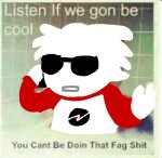  2026 alternate_hair dave_strider fullres image_manipulation jaggy_lines meme phone psyhcic red_baseball_tee solo text 