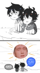  2014 breath_aspect clouds comic communism fullres godtier heir image_manipulation jin-nyeh john_egbert karkat_vantas shipping sitting starter_outfit sun text word_balloon 