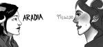  aradia_megido artist_collaboration grayscale headshot profile solo splickedylit toastyhat 