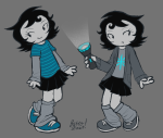  2026 butterzowie fashion flashlight fullres hiveswap jaggy_lines joey_claire solo starter_outfit 
