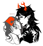  2020 aradia_megido body_modification dead_aradia fullres grayscale highlight_color make_her_pay monochrome profile shipping skulls starter_outfit vriska_serket zzoupz 