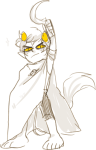  au crossover karkat_vantas lord_of_the_rings pawfeet sickle solo tolkien troll_tail weapon yt 