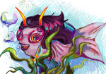 2025 animalstuck dudoserswag feferi_peixes fish fullres heart solo underwater