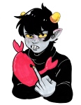  2019 domingo freckles fullres karkat_vantas solo starter_outfit the_finger 