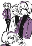  2026 art_dump fashion fullres grayscale highlight_color monochrome muffin_puppi rose_lalonde solo 