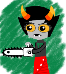  chainsaw kanaya_maryam solo source_needed starter_outfit weapon 